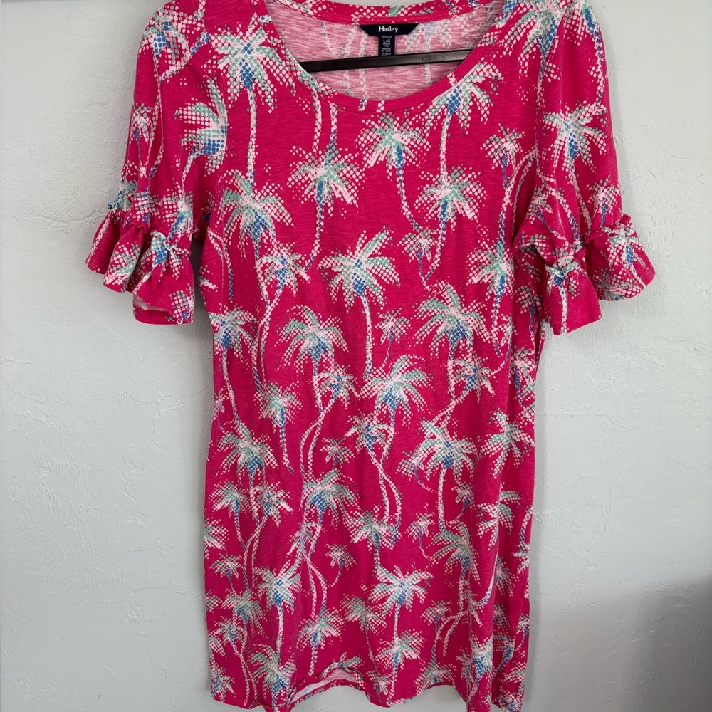 Hatley Cute Palm Tree Ruffle Dress